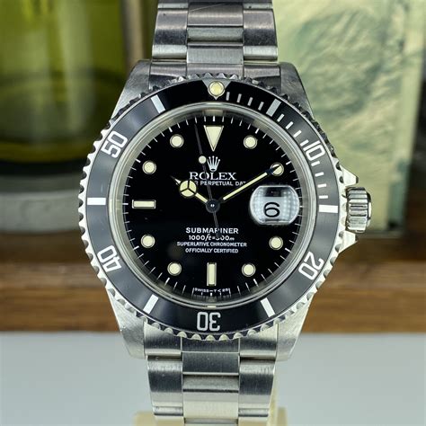 rolex submariner circa 1997|Rolex Submariner 16610 blue.